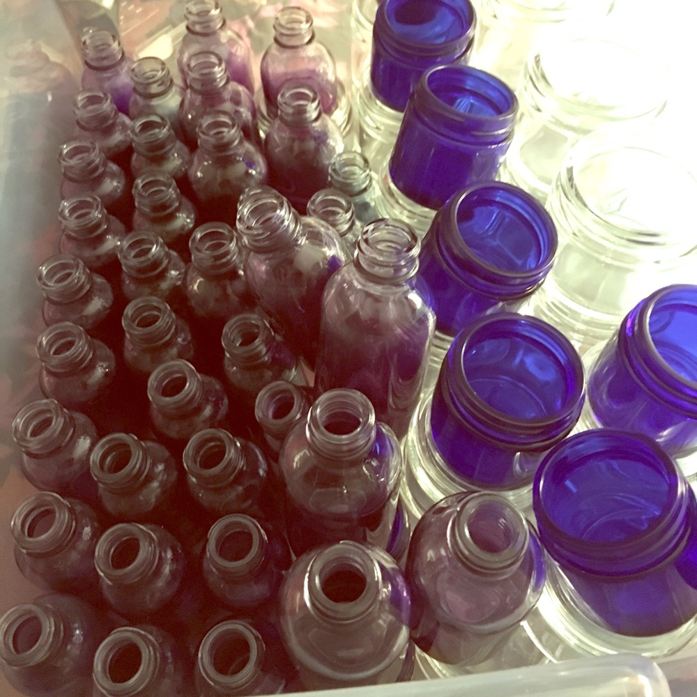 Brand new apothecary jars and containers